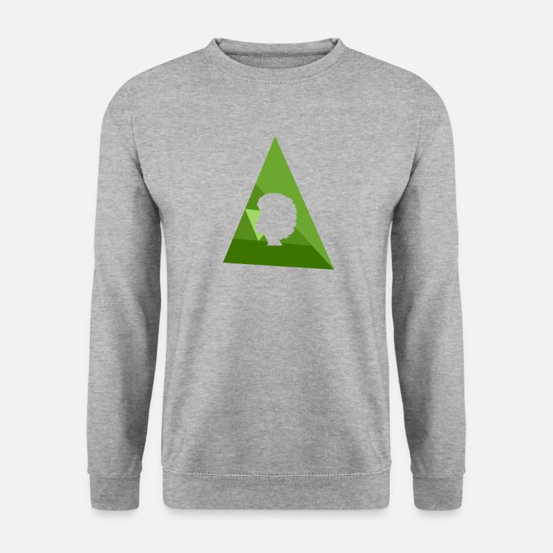 Afro Beat - Unisex Pullover - Weißgrau meliert