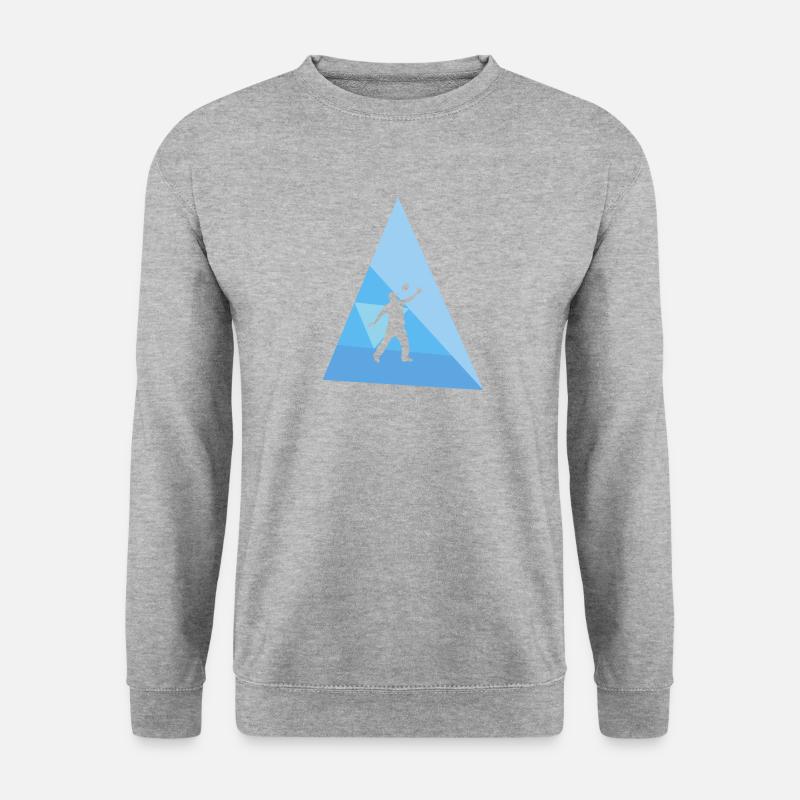 Spiel - Unisex Pullover - Weißgrau meliert