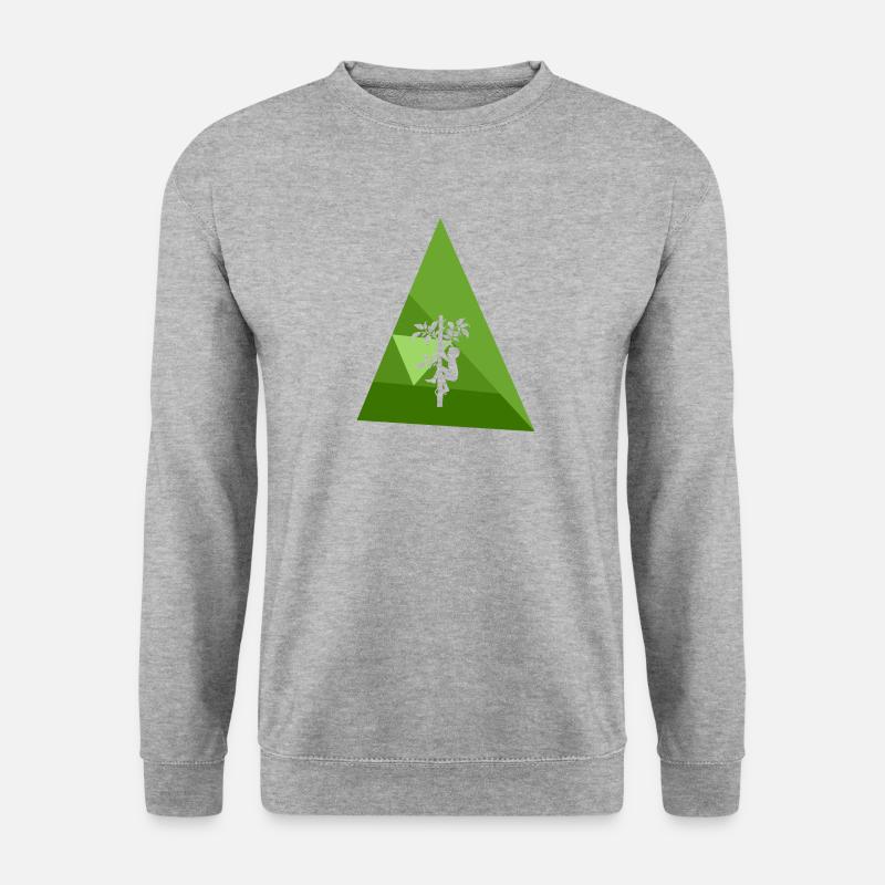 Climber Climbing Monkey - Unisex Sweatshirt - salt & pepper