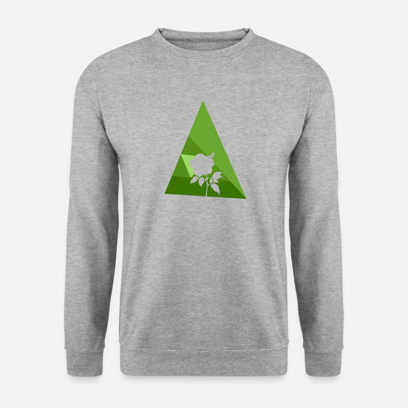 Blumenstrau Gartenbau - Unisex Pullover - Weißgrau meliert
