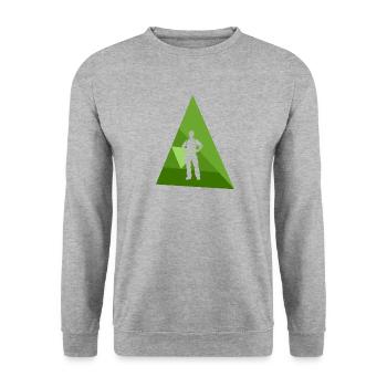 Tool Screwdriver Plumber - Unisex Sweatshirt - salt & pepper - Front - Alina (178cm) & Michal (187cm)