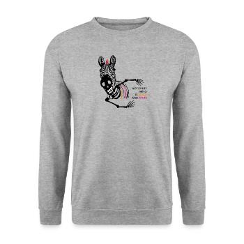 Not everything is black and white (orange/pink) - Unisex Sweatshirt - salt & pepper - Front - Alina (178cm) & Michal (187cm)