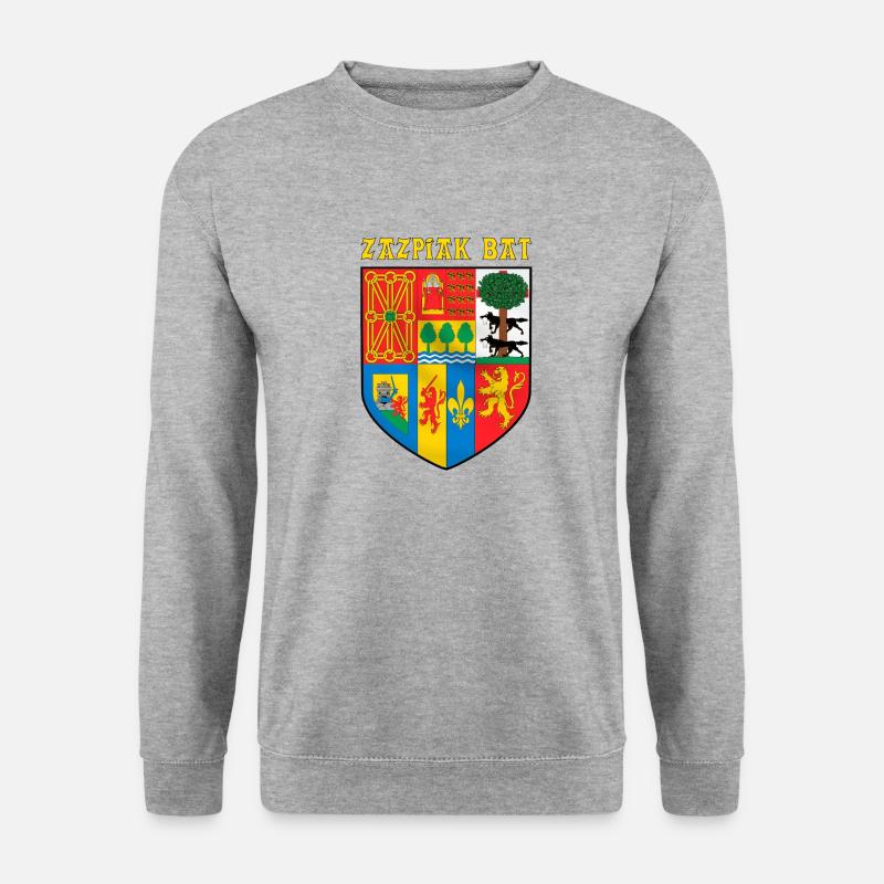 Zazpiak Fledermaus - Unisex Pullover - Weißgrau meliert