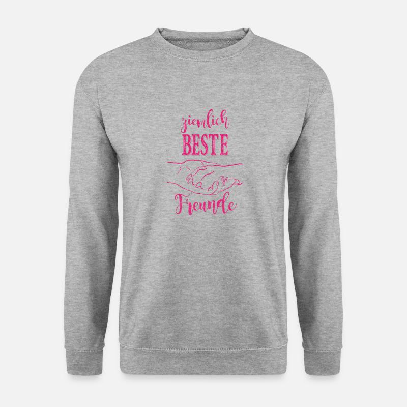 ziemlich Beste Freunde_pi - Unisex Pullover - Weißgrau meliert