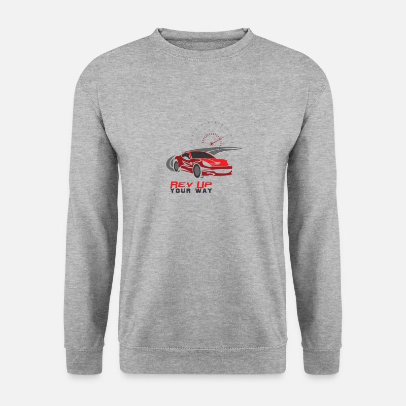 Auto - Unisex Pullover - Weißgrau meliert