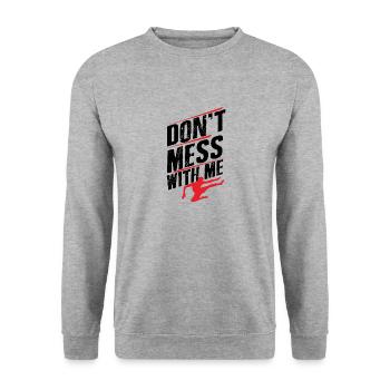 Kickboxer - Sweat-shirt Unisexe - gris chiné - Devant - Alina (178cm) & Michal (187cm)