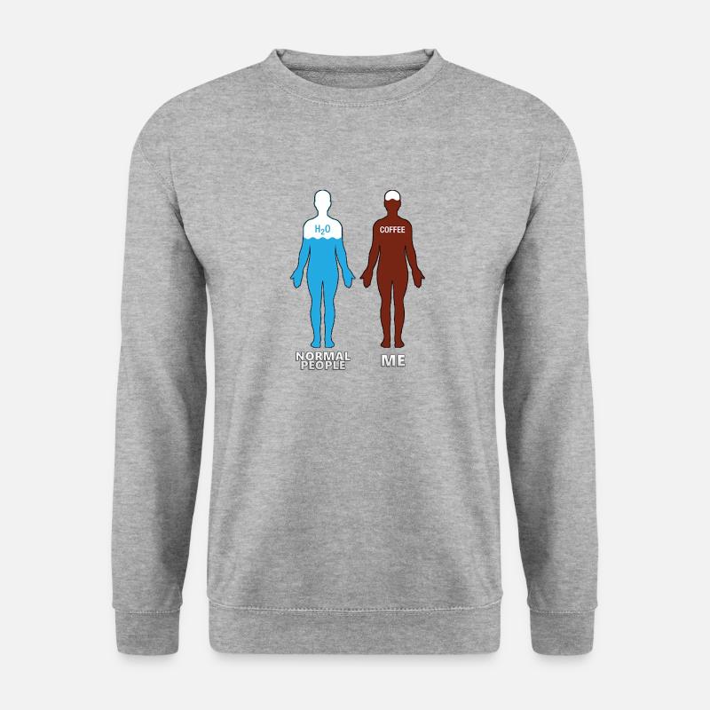 NORMALE MENSCHEN UND ICH - Unisex Pullover - Weißgrau meliert