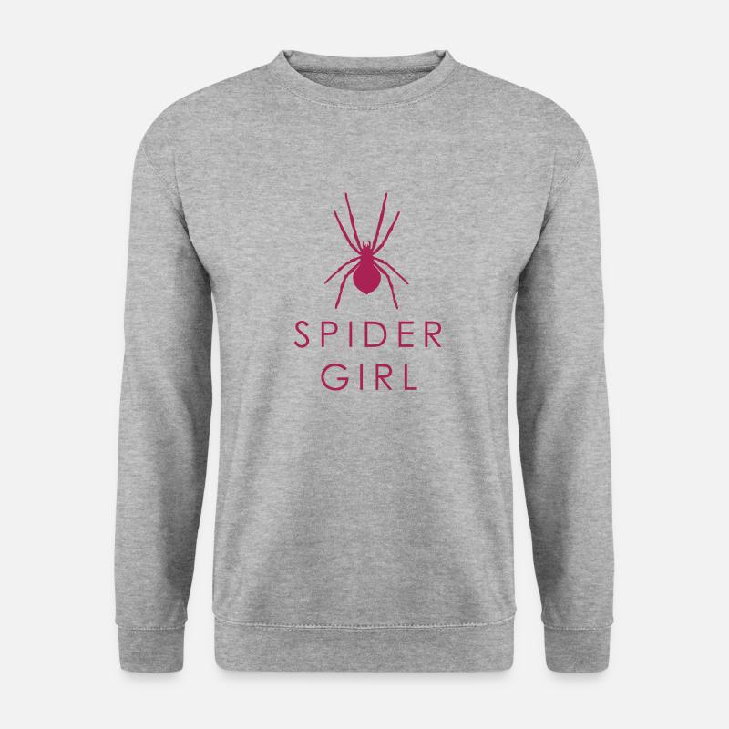 Spider Girl - Unisex Pullover - Weißgrau meliert