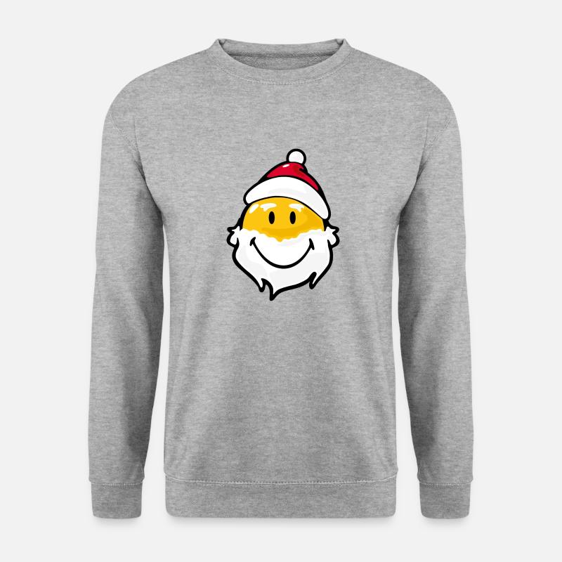 Santa Claus - Unisex Pullover - Weißgrau meliert