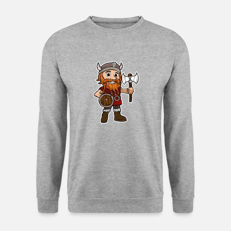 Wikinger - Unisex Pullover - Weißgrau meliert
