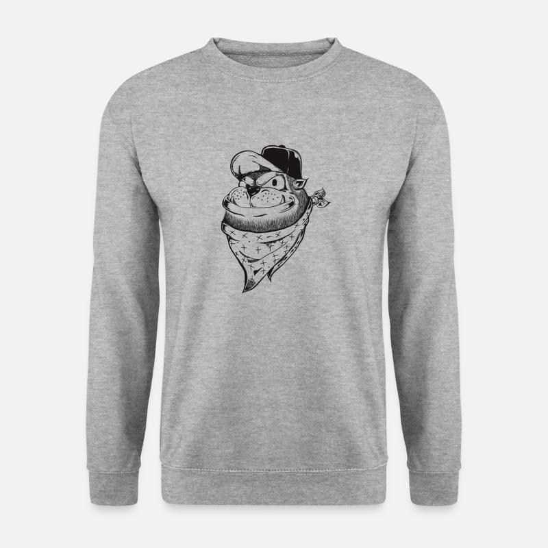 Taz - Unisex Pullover - Weißgrau meliert
