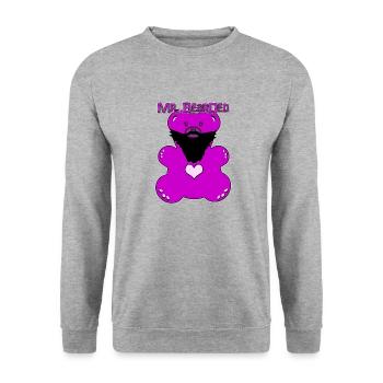 M. Bearded - Sweat-shirt Unisexe - gris chiné - Devant - Alina (178cm) & Michal (187cm)