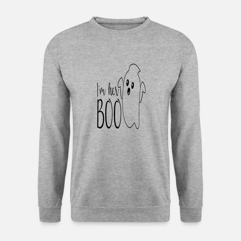 Halloween - Unisex Pullover - Weißgrau meliert