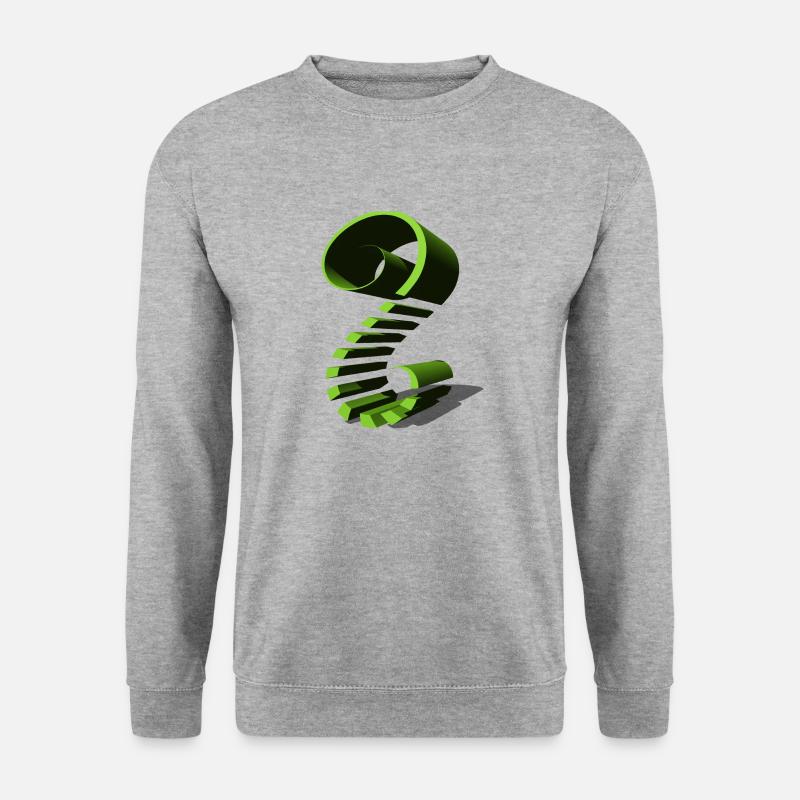 En forme de vert - Sweat-shirt Unisexe - gris chiné