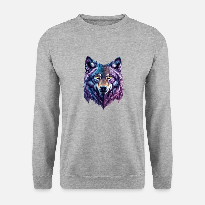 wolf splash - Unisex Sweatshirt - salt & pepper