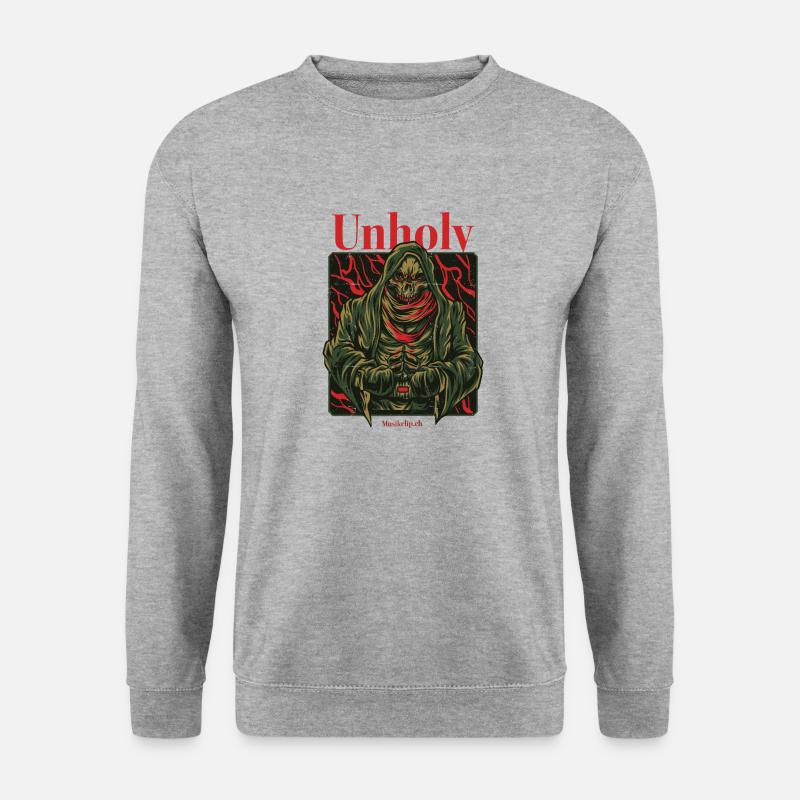 Unholy - Unisex Pullover - Weißgrau meliert