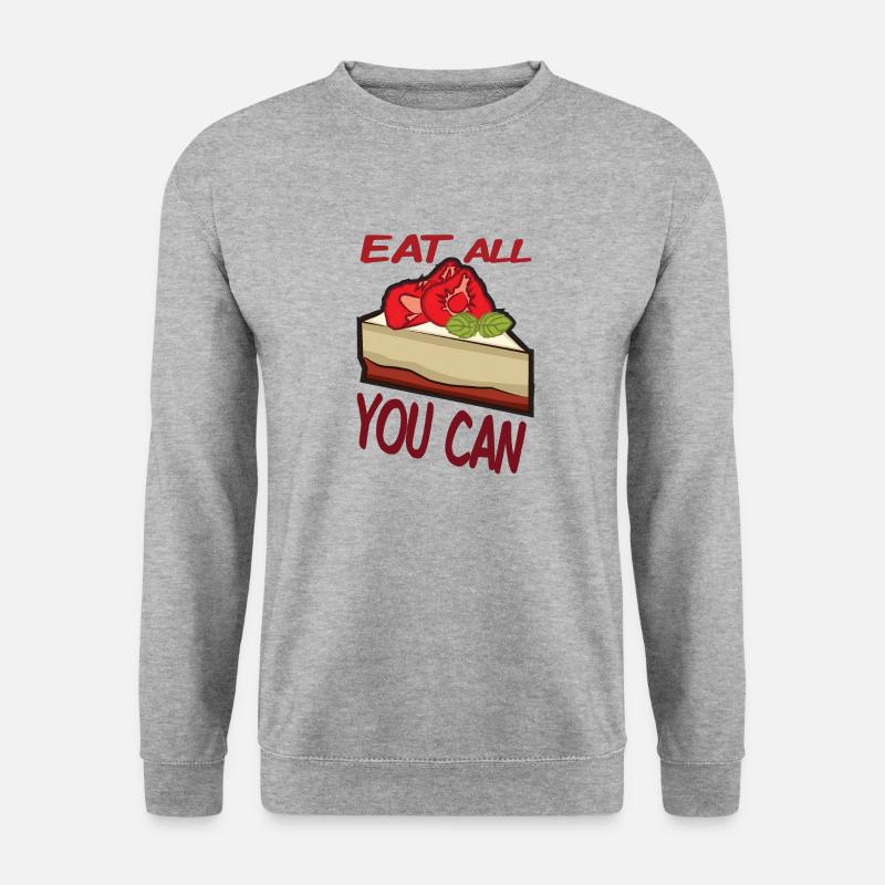Dessert-Liebhaber - Unisex Pullover - Weißgrau meliert