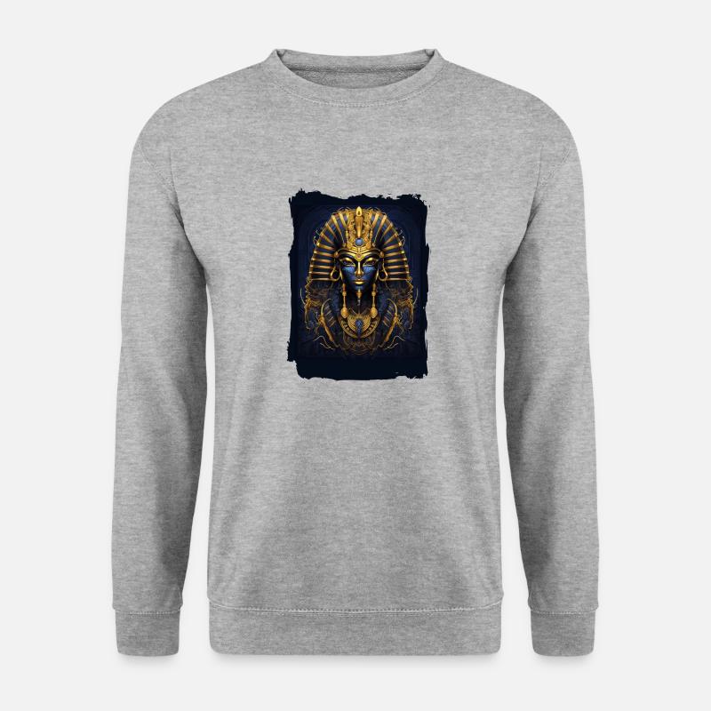 Der Pharao, König von Ägypten - Unisex Pullover - Weißgrau meliert