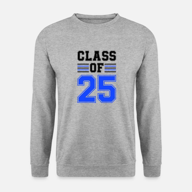 class of 25 - Unisex Pullover - Weißgrau meliert