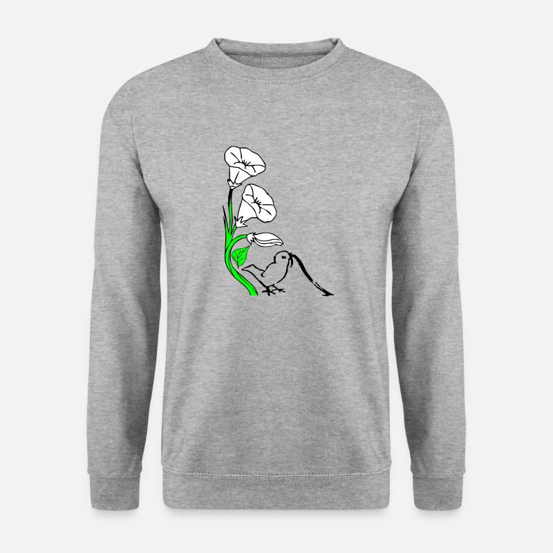 Wurm - Unisex Pullover - Weißgrau meliert