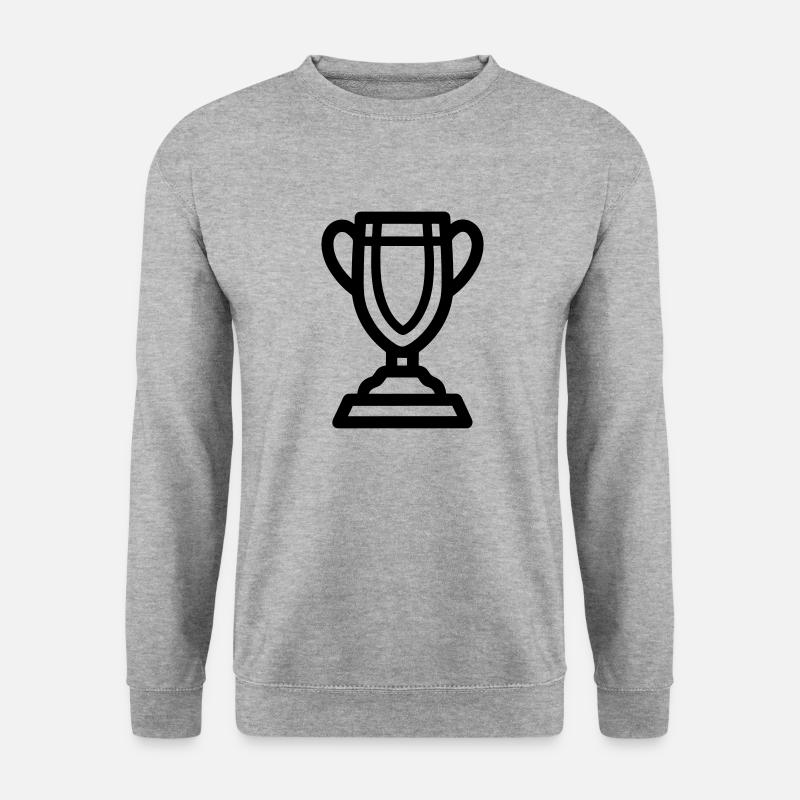 Trophäe - Unisex Pullover - Weißgrau meliert