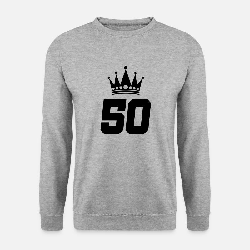 50 krone - Unisex Pullover - Weißgrau meliert