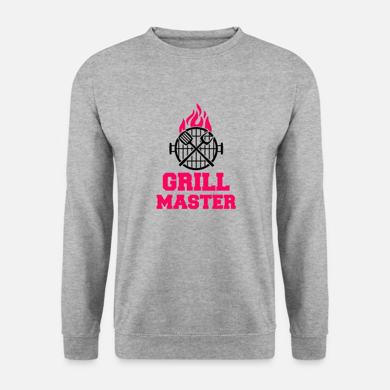 Maître du gril - Sweat-shirt Unisexe - gris chiné