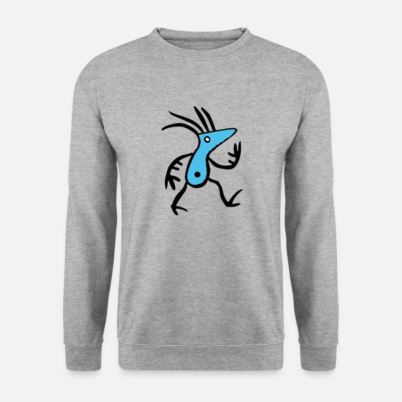 Abstract Blue Creature - Unisex Sweatshirt - salt & pepper