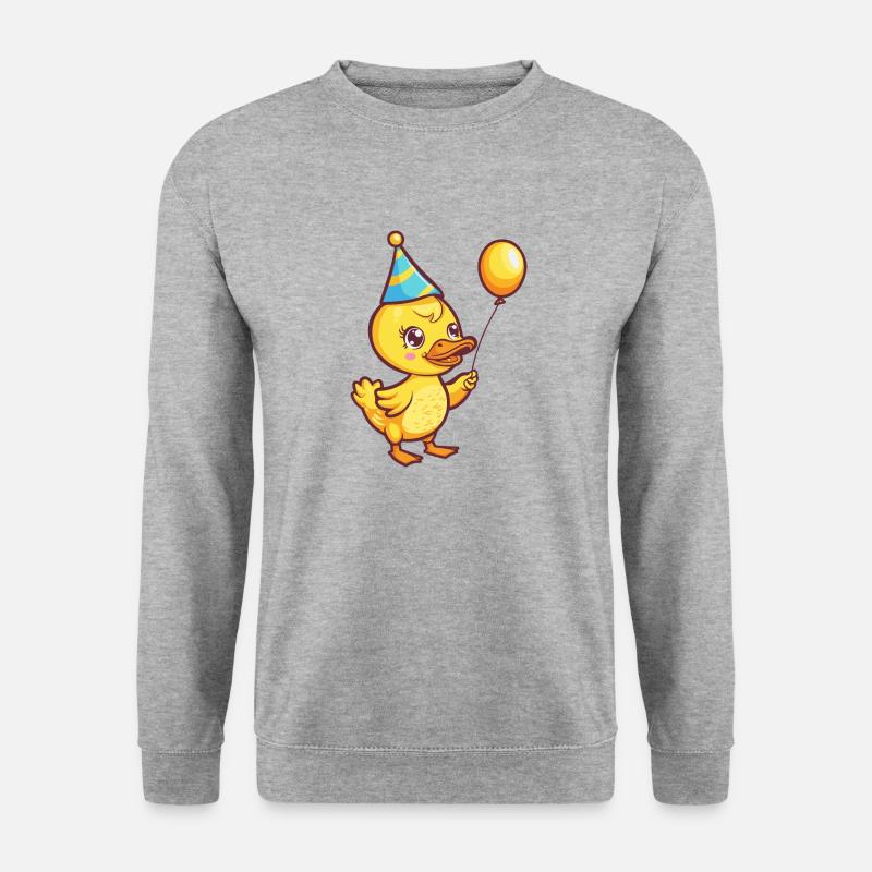 Duck Birthday Comic Cute - Unisex Sweatshirt - salt & pepper