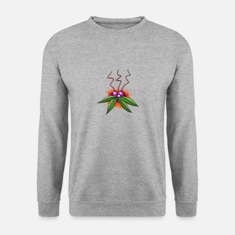 Weedfruit # 1 - Unisex Pullover - Weißgrau meliert