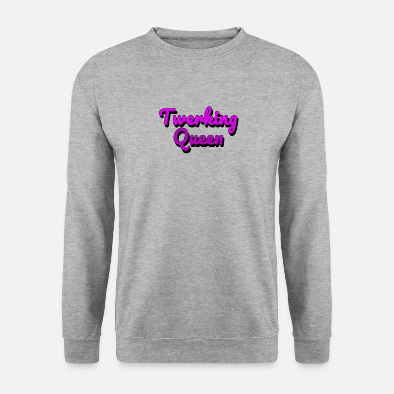 Twerking Queen - Unisex Pullover - Weißgrau meliert