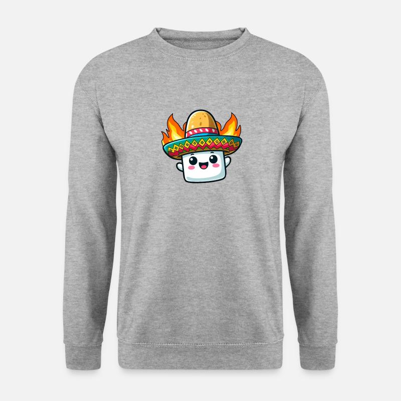 Cinco de Mayo Grill Marshmallow - Unisex Sweatshirt - salt & pepper
