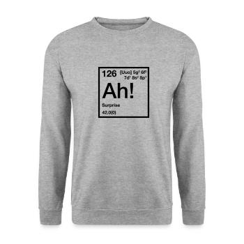 The Element of Surprise - Unisex Sweatshirt - salt & pepper - Front - Alina (178cm) & Michal (187cm)