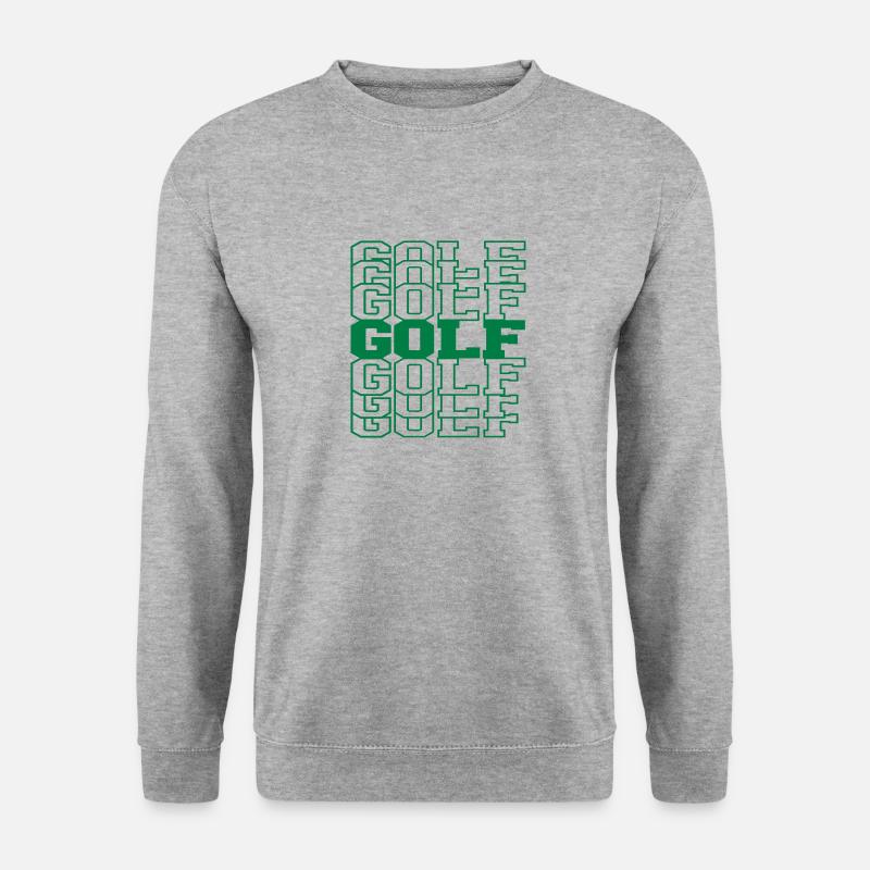 Golf - Unisex Pullover - Weißgrau meliert