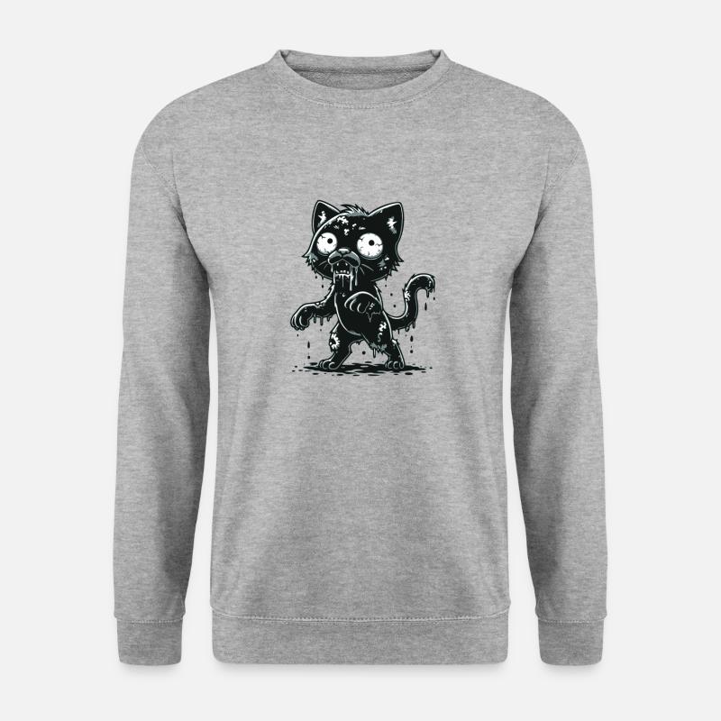 Zombie Cat - Unisex Sweatshirt - salt & pepper