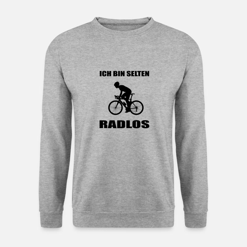 Fahrrad - Unisex Pullover - Weißgrau meliert