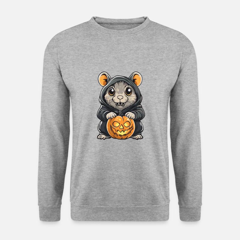 Hamster Halloween Comic Funny - Unisex Sweatshirt - salt & pepper