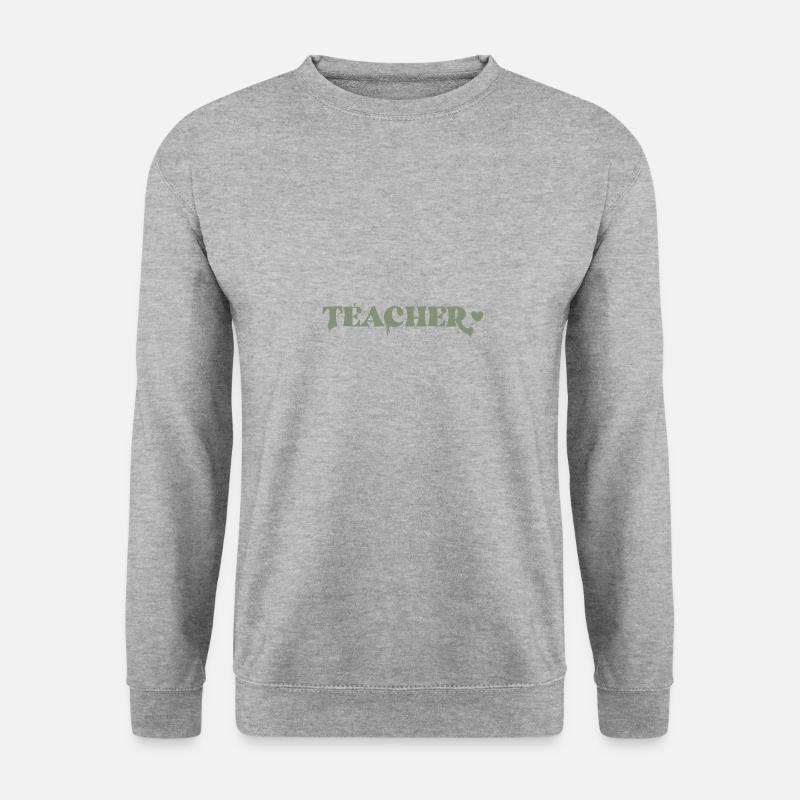 Teacher - Unisex Pullover - Weißgrau meliert