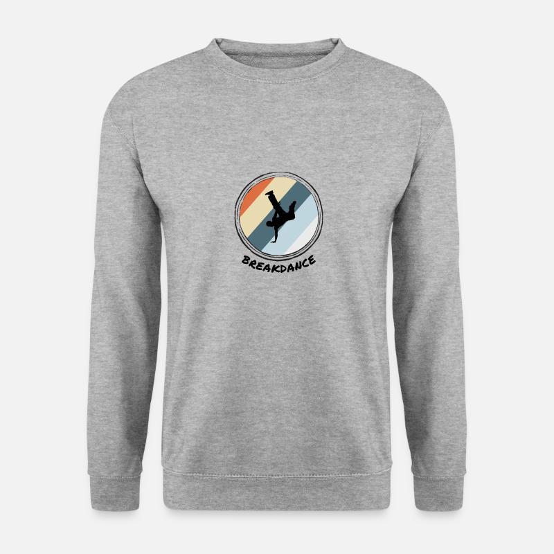 Breakdance - Unisex Pullover - Weißgrau meliert