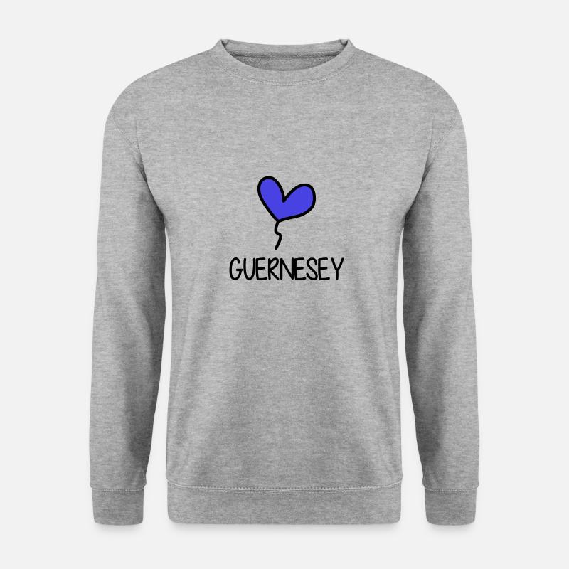 GUERNSEY - Unisex Pullover - Weißgrau meliert