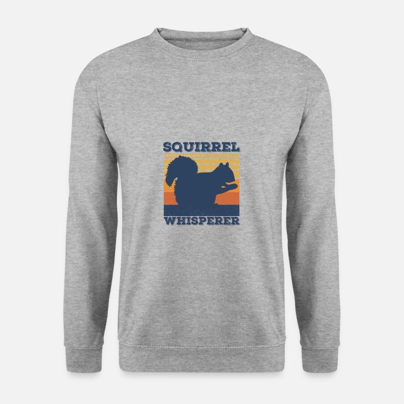 Eichhörnchen - Unisex Pullover - Weißgrau meliert