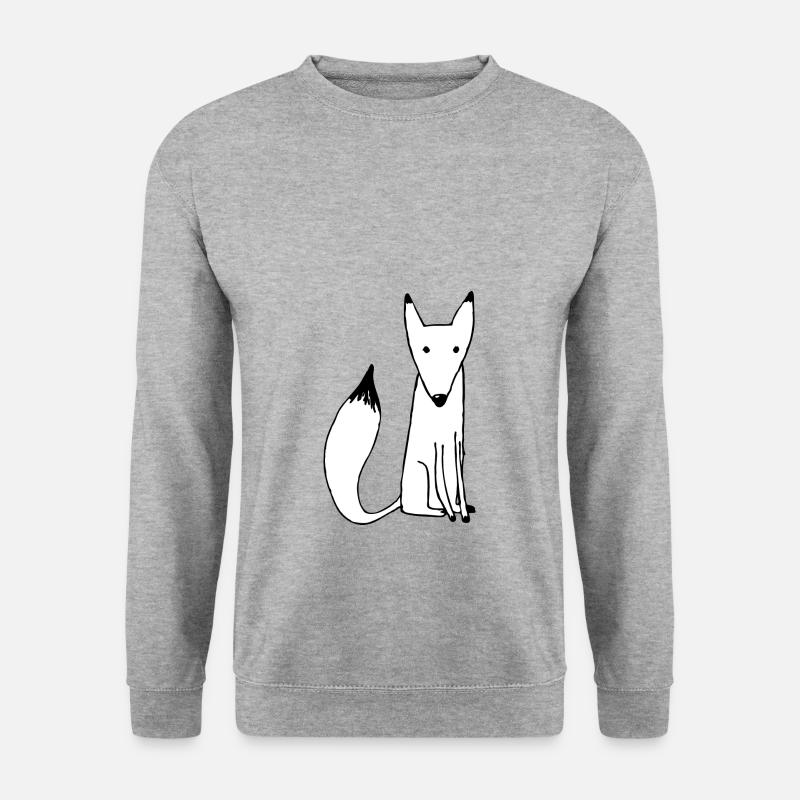 Weißfuchs Isatis - Unisex Pullover - Weißgrau meliert