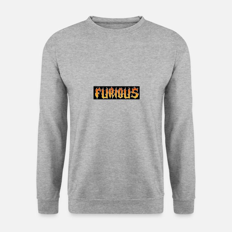 Furious Edge - Unisex Pullover - Weißgrau meliert