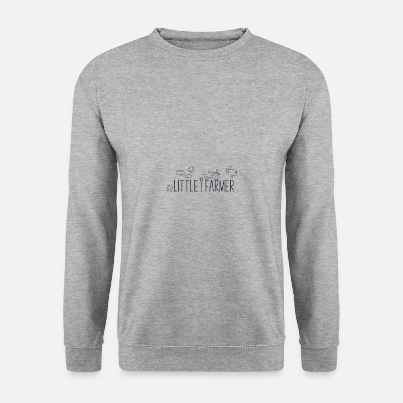 Landwirt Farm - Unisex Pullover - Weißgrau meliert