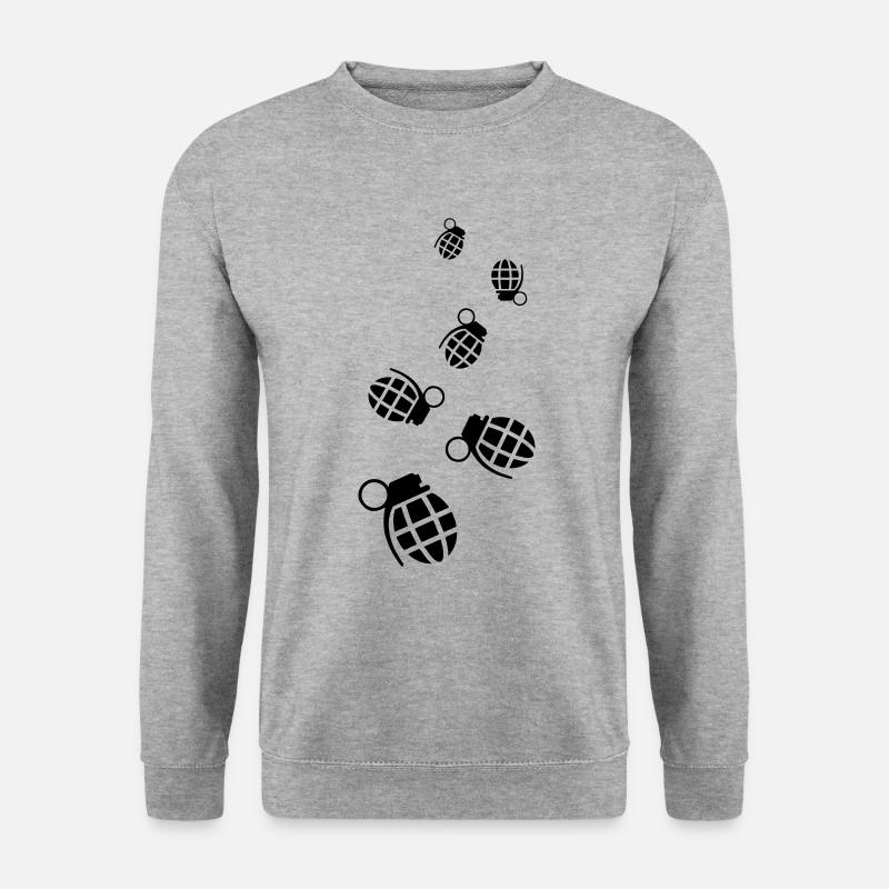 Grenade weapon icon - Unisex Sweatshirt - salt & pepper