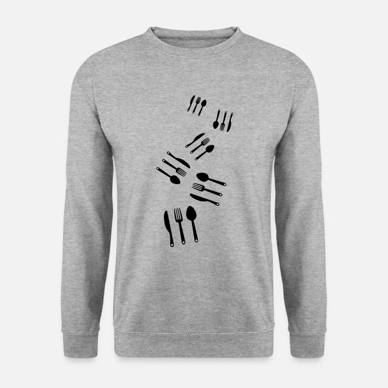 Fork cutlery - Unisex Sweatshirt - salt & pepper