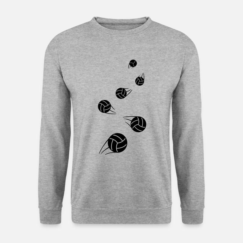Volleyball symbol - Unisex Pullover - Weißgrau meliert