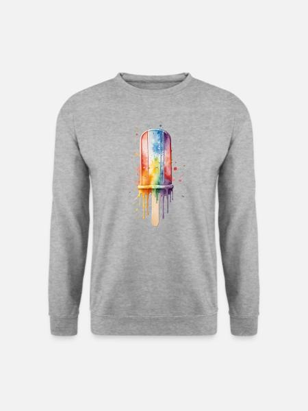 Rainbow Popsicle with Summer Fun - Unisex Sweatshirt - salt & pepper