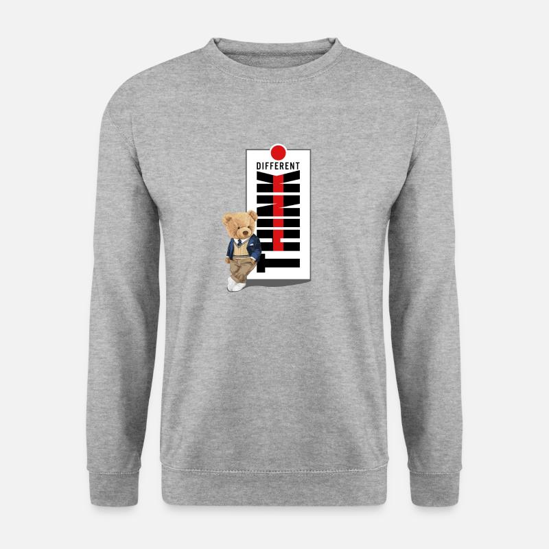 Think different. - Unisex Pullover - Weißgrau meliert