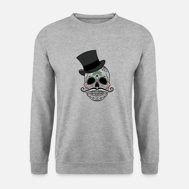 Day of the Dead - Unisex Pullover - Weißgrau meliert